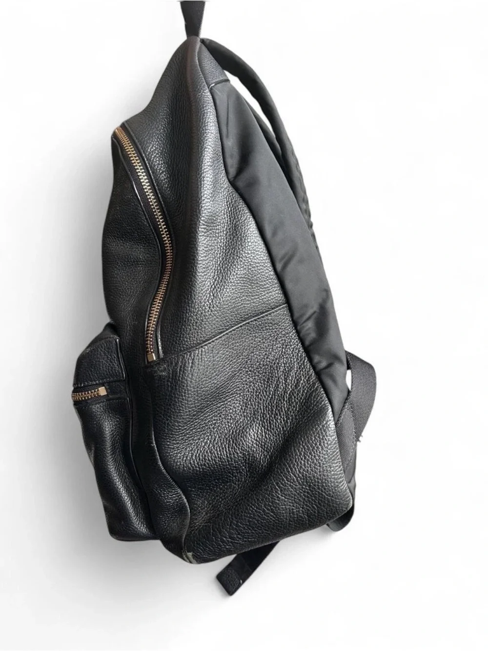 Coach Large Charlie Backpack in Pebble Leather with gold hardware
